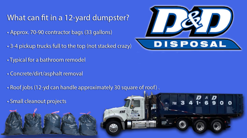 info graphic about dumpster services in nj