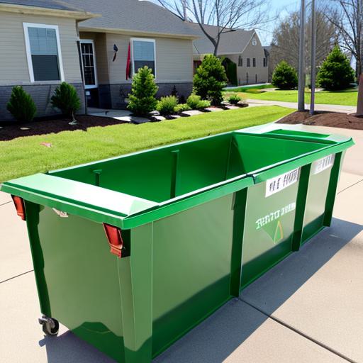 spring cleaning dumpster